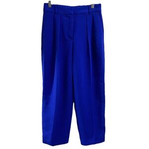 Banana Republic Pleated PETITE Wide-Leg Dress Pants Voltage Blue Sz. 00P‎ NWT